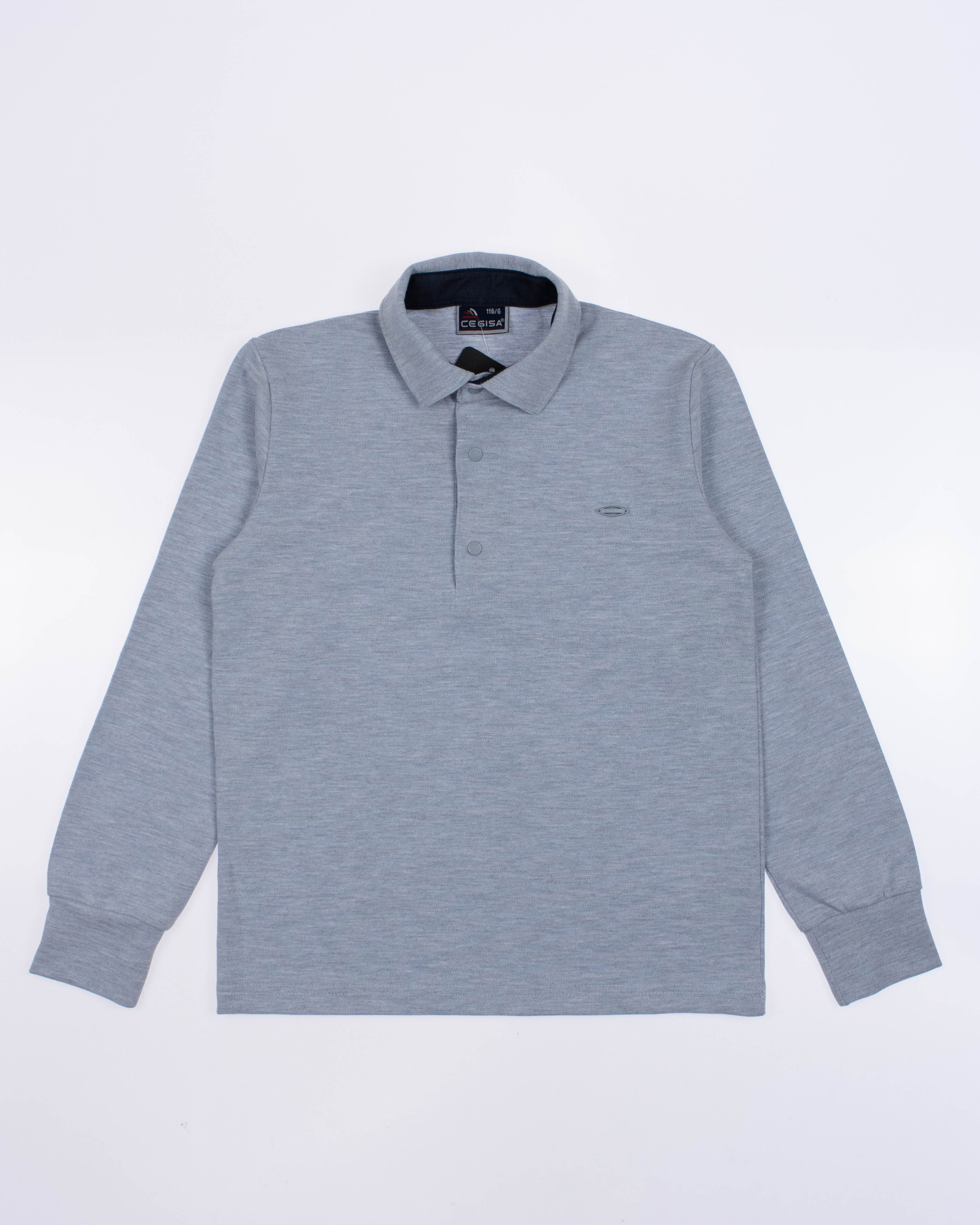 CEGISA 4355/1 Поло (цвет: Серо-голубой меланж 140 см) CEGISA 4355/1 Поло (цвет: Серо-голубой меланж 140 см)