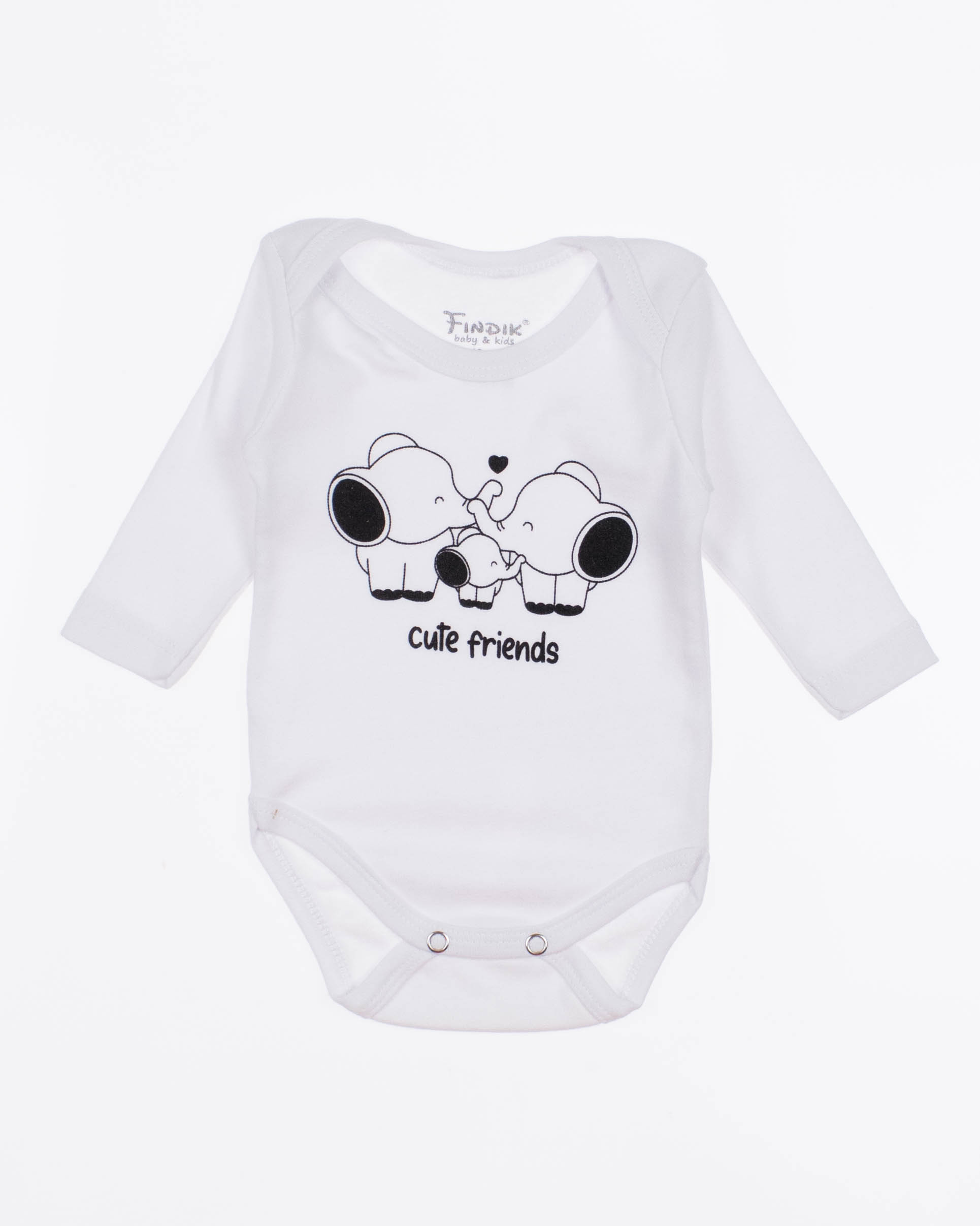 FINDIK 11699 Боди (цвет: Белый) FINDIK 11699 Боди (цвет: Белый)